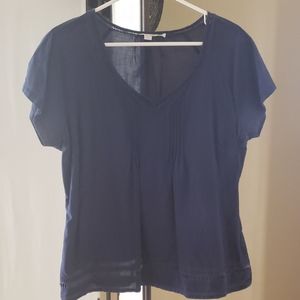 Navy blue short sleeved boden shirt